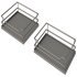 Swing Out Corner Storage Premea Lava Grey Solid Base and Wire Baskets Vauth-Sagel VS COR Fold For cabinet width: 900/100 mm For door width: 450 - 600 mm Right hand 548.13.626