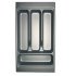 Plastic Cutlery Insert Depth 423 mm to Suit Matrix Box S Drawer Systems For cabinets with 18/19 mm board thickness Width 401 for cabinet width 500 mm anthracite 556.85.303
