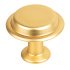 Knob Zinc Alloy Ø 40 mm Land Brushed gold 106.60.308
