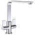 Mixer Tap Dual Lever L-Spout Abode Quantic Polished chrome - AT2070 569.96.280