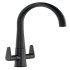 Mixer Tap Dual Lever C-Spout Abode Coniq R Matt black - AT2125 569.96.370