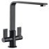 Mixer Tap Dual Lever L-Spout Abode Quantic Matt black - AT2105 569.96.380