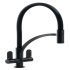 Mixer Tap Dual Lever with Pull Out Spray C-Spout Abode Genio Professional Matt black - AT2183 569.96.390