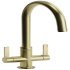 Mixer Tap Dual Lever C-Spout Abode Pico Brushed brass - AT2045 569.96.500