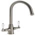 Mixer Tap Dual Lever C-Spout Abode Ludlow Brushed nickel - AT1216 569.96.620