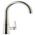 Mixer Tap Single Lever C-Spout Abode Coniq R Brushed nickel - AT2116 569.96.660