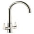 Mixer Tap Dual Lever C-Spout Abode Coniq R Brushed nickel - AT2124 569.96.670