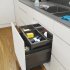 Waste Bin System Vauth-Sagel VS ENVI Drawer For cabinet width 600 mm lava grey 503.16.373