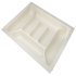 Plastic Cutlery Insert Width 531 mm Cream-white RAL 9001 New number for 556.62-0269 550.24.227