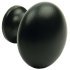 Buxton Knob Cast Iron Black D35x38mm 119.12.300