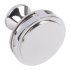 Oberon Knob Zinc Alloy Polished Nickel D35x30mm 133.50.622