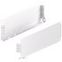 MX Std Sgl Drawer Sides 120/350mm Steel Wht 514.41.702