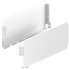 MX Std Sgl Drawer Sides 150/500mm Steel Wht 514.42.705