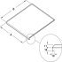 Base Unit Liner Sgl 463x496mm Matte Aluminium 547.93.003