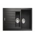 Rectangle Andesite Ign AND1052AS 1.5B Sink Black 565.58.541