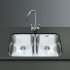 Smeg Alba UM4545 2.0B Sink UH Stainless Steel 567.97.160