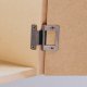 Flush Hinge Cranked for 15-19 mm Door Thickness Steel Ideal for caravans and mobile homes Bright zinc plated