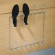 Shoe Rack for 4 Prs  400mm Fixing Centres Steel Chrome Plt