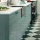 Acrylic Slab Door Ultragloss Aqua Aspekt Hampstead Fridge / freezer 980 x 596 mm