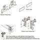 Drawer Moulded Plastic Fixing Component Set