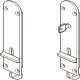 Flush Drop Bolt Inward Opening Bottom Mounting for Folding Patio Doors Slido Fold 100-U Top hung end folding system Length 190 mm without lock satin finish