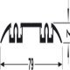 Bottom Track Double for Sliding Aluminium Framed Doors Aluflex 80 Bottom rolling system Length 3000 mm