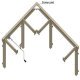 Ropox Flexi Corner Set 650-950mm Steel Wht