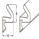 Frame Perimeter Seal for Folding Patio Doors Slido Fold 100-U Top hung end folding system Length 15 m white finish