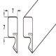 Door Perimeter Seal for Folding Patio Doors Slido Fold 100-U Top hung end folding system Length 6 m brown finish