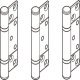 Hinge Set Inward Opening for Folding Patio Doors Slido Fold 100-U Top hung end folding system Gold finish