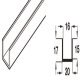 HafeleFld 100U Btm Channel 4.0m Black