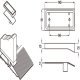 HafeleFld 100U Threshold Jamb Kit Black