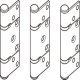 Hinge Set Offset Inward Opening for Folding Patio Doors Slido Fold 100-U Top hung end folding system Gold finish