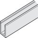 Fixed Glass Profile for Sliding Interior Glass Doors Hawa-Porta 100 GWF Top hung system Length 2500 mm