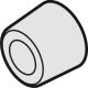 Rubber Buffer for Sliding Interior Doors Hawa-Junior Top hung system Ø 19 mm