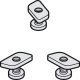 Hawa Junior 40 Track Fixing Set Glv Steel
