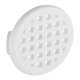 Vent Trim Rectangle D37mm Plastic White