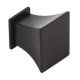 Knob with Backplate Zinc Alloy 30 x 30 mm Augusta Matt black