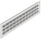 Ventilation Grille Rectangle 550x64mm Anodised M.Silver Fire Rated