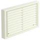 Fixed Louvre Grille with Round Spigot System 5 white