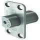 Emergency Release Door Stop for use with Double Action Pivot Sets with R8 Corners Allows double action door to operate as a single swing Stainless steel