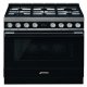 Smeg Por CPF9GPBL Range Ckr DF Black/Stainless Steel