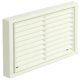 Fixed Louvre Grille with Rectangular Spigot System 4a brown