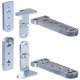 Concealed Mortice Hinge Set for Flush Doors CIR Unhanded for left or right hand use Galvanized finish