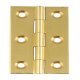 Butt Hinge 64 x 35 mm Brass Polished brass