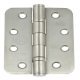 Butt Hinge Ball Bearing Grade 201 Stainless Steel Length x width: 102 x 76 mm radiused corners polished 1 pc