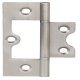 Butt Hinge Flush 75 x 51 mm Steel Provides 180° door opening Satin chrome plated