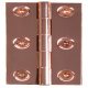 Broad Style Hinge 64x35mm Brass Copper