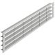 Ventilation Grille Rectangle 57x570mm Aluminium M.Silver Fire Rated