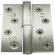 Butt Hinge Concealed Bearing Lift Off 102 x 76 mm Grade 304 Stainless Steel Staggered hole pattern Square corners anti-clockwise closing polished